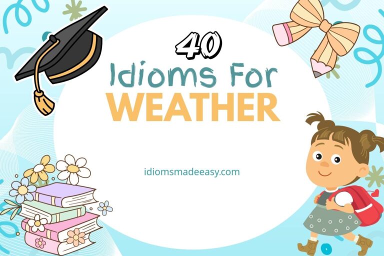 40 Idioms for Weather - Idioms Made Easy
