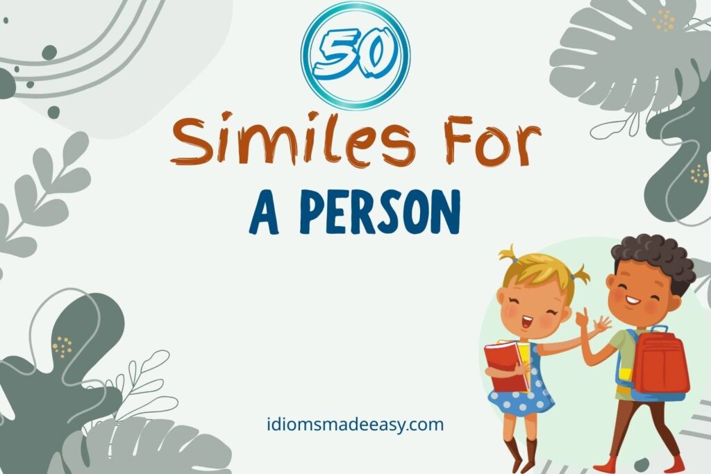 similes for a person