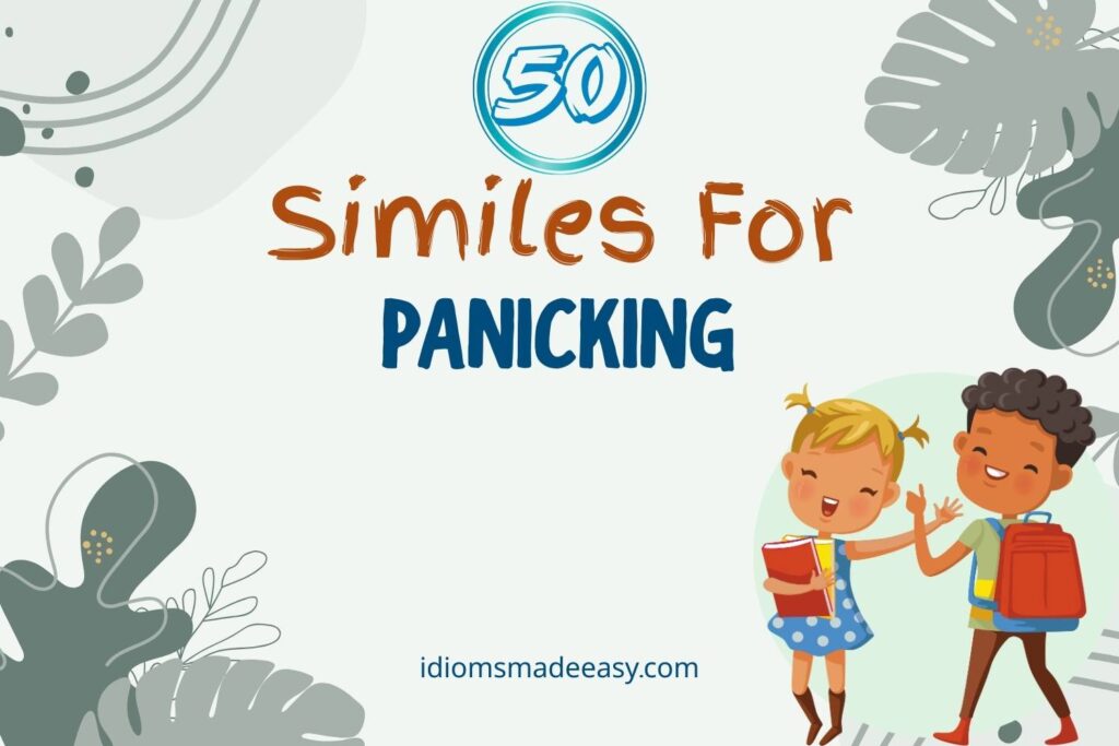 similes for panicking
