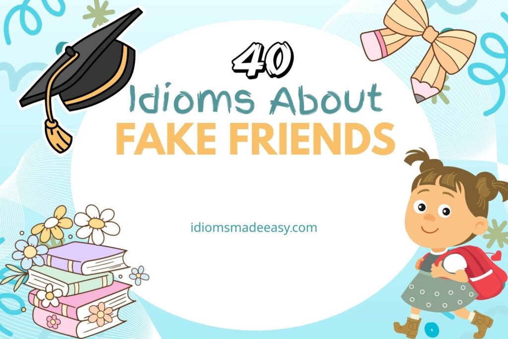 idioms about fake friends