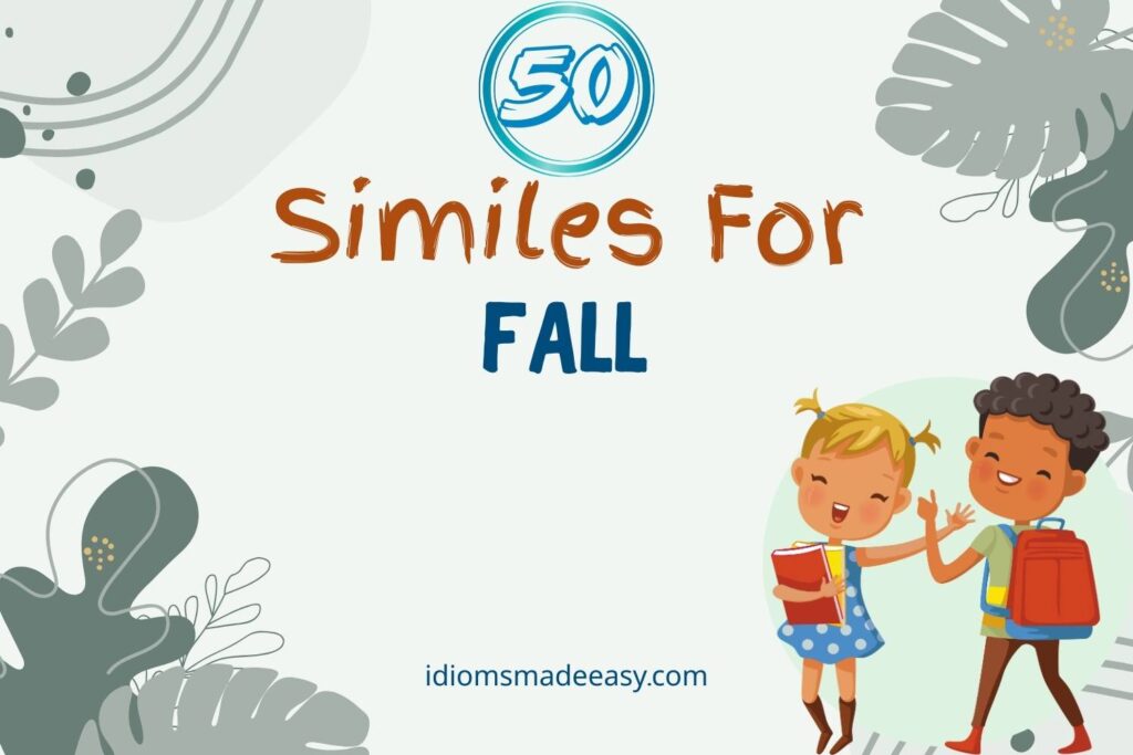 similes for fall
