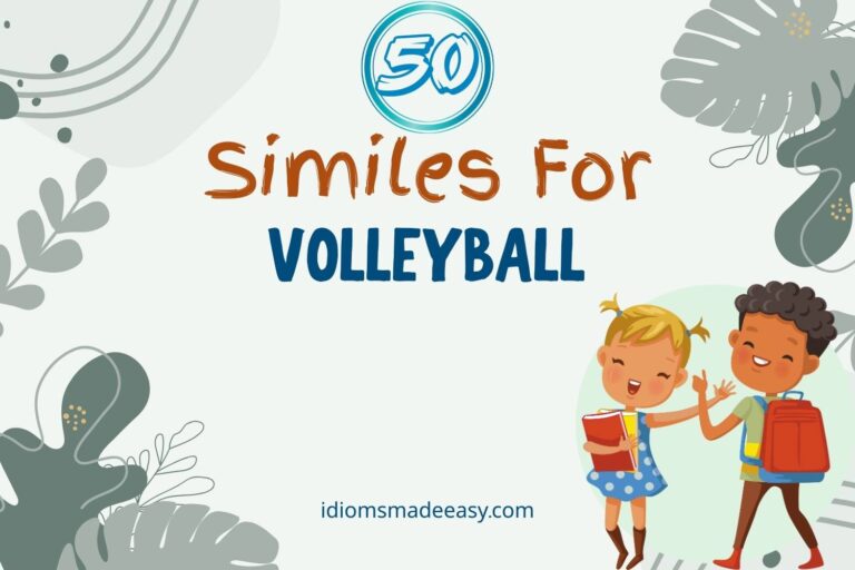 similes for volleyball